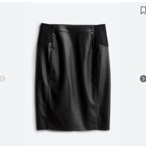 Vero Moda Faux Leather Pencil Skirt - Size S